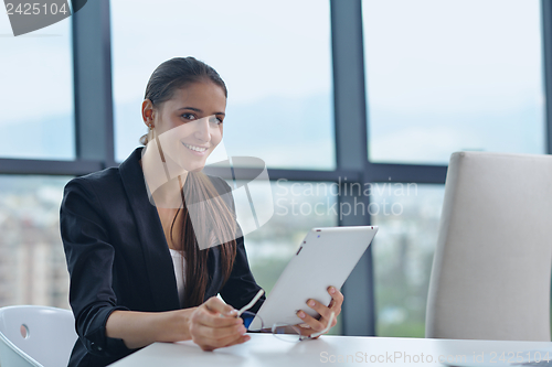 Image of business woman at  office