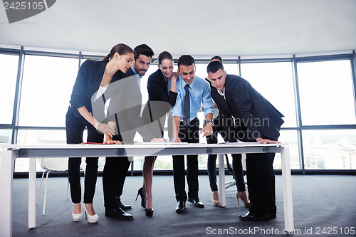 Image of business people in a meeting at office