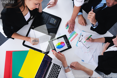 Image of business people in a meeting at office