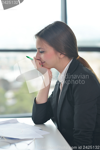 Image of business woman at  office