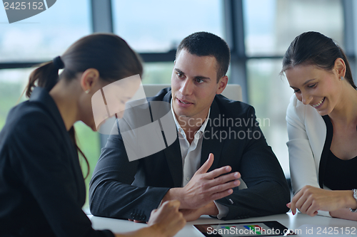 Image of business people in a meeting at office