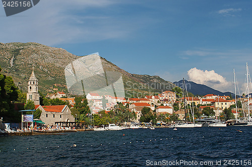 Image of Cavtat, Croatia, august 2013, old harbor