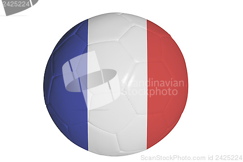 Image of French flag on football