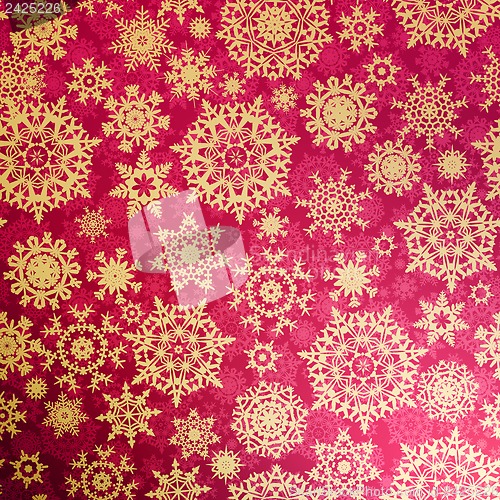 Image of Christmas pattern snowflake background. EPS 10