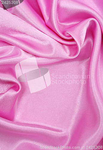 Image of Smooth elegant pink silk as background 