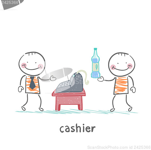 Image of cashier services client