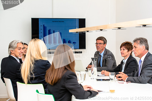 Image of Mixed group in business meeting