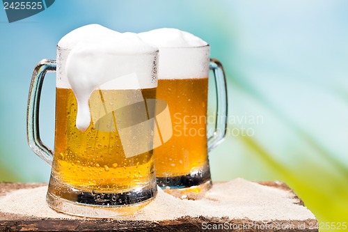Image of Beer, blue sky