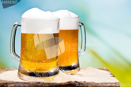 Image of Beer, blue sky
