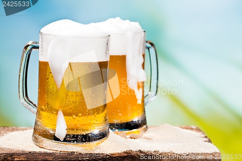 Image of Beer, blue sky