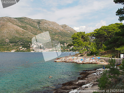 Image of Cavtat northwest shore, august 2013, Croatia