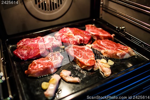 Image of Pork cooked in oven.