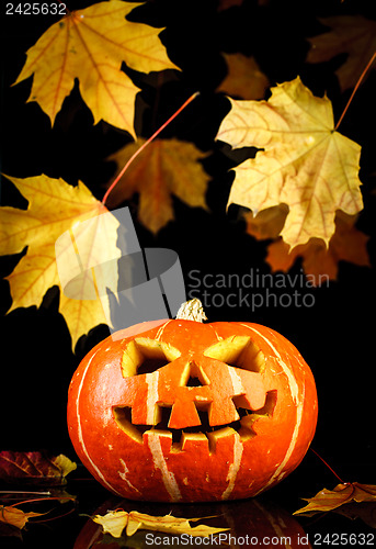 Image of Halloween - old jack-o-lantern