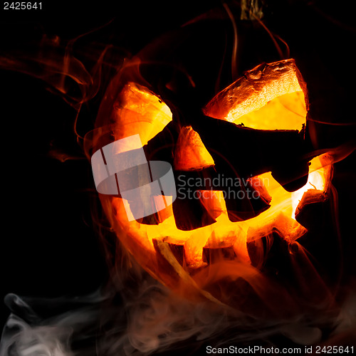 Image of Halloween - old jack-o-lantern