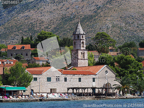 Image of Cavtat, Croatia, august 2013, monastery of Our Lady of the Snow 