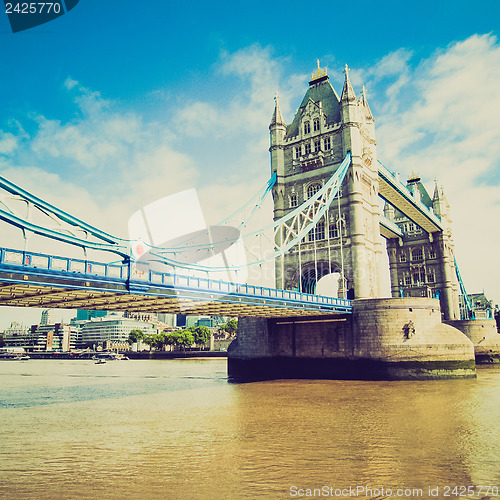 Image of Vintage look Tower Bridge, London