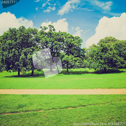 Image of Vintage look Kensington gardens London