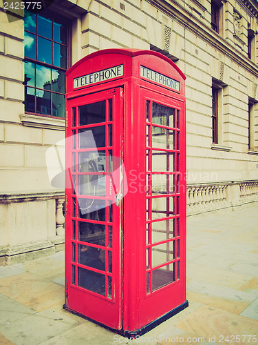 Image of Vintage look London telephone box