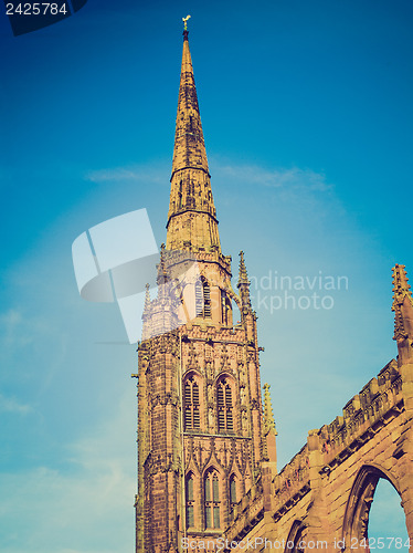 Image of Retro look Coventry Cathedral