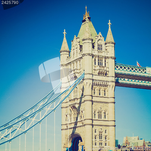 Image of Vintage look Tower Bridge London