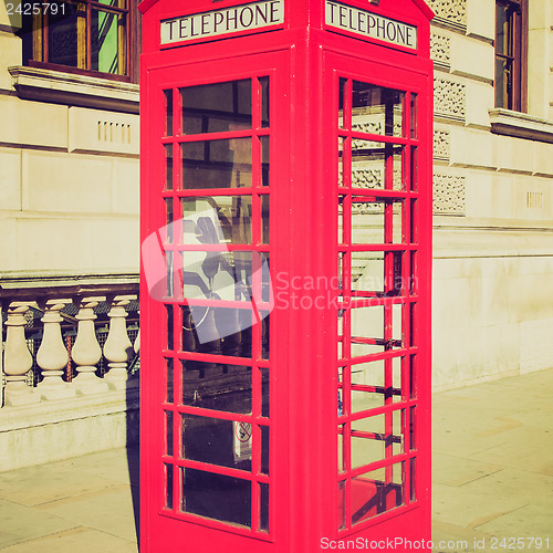 Image of Vintage look London telephone box