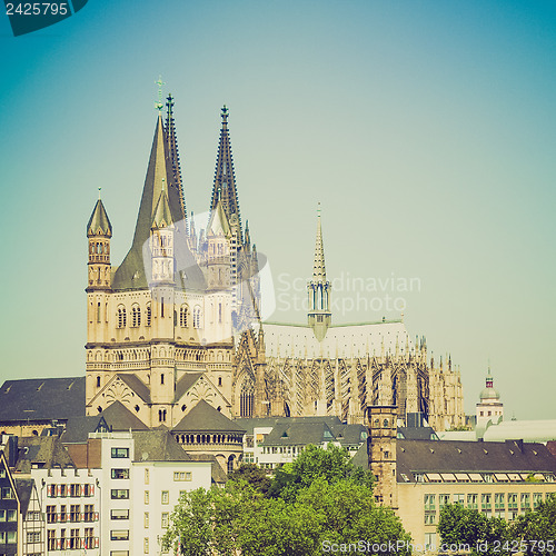 Image of Retro look Koeln panorama