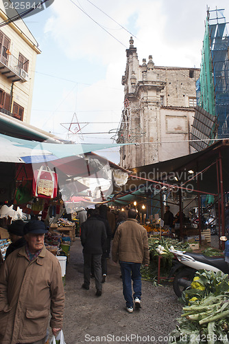 Image of ballaro market in palermo