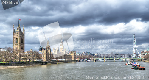 Image of London Cityscape, seen from Tower Bridge