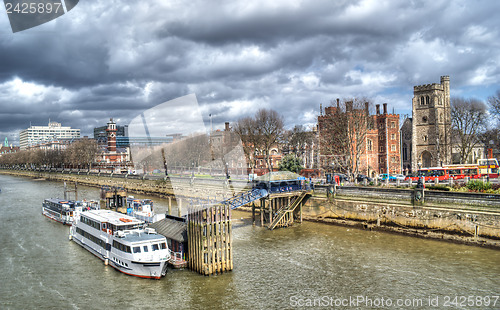 Image of London Cityscape, seen from Tower Bridge