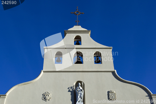 Image of White bell tower