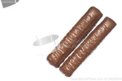 Image of Chocolate bar isolated on white