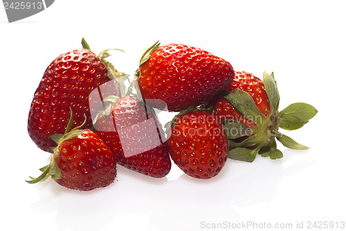 Image of Strawberries isolated over white