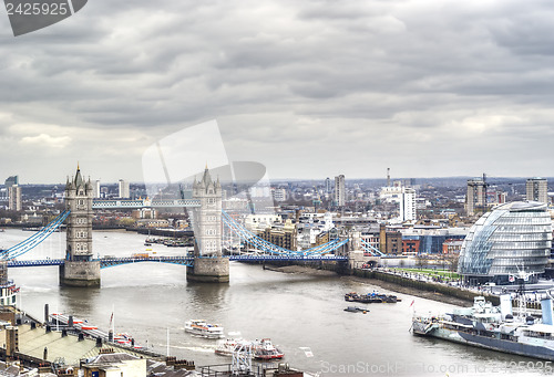 Image of beautiful view of the tower bridge of London