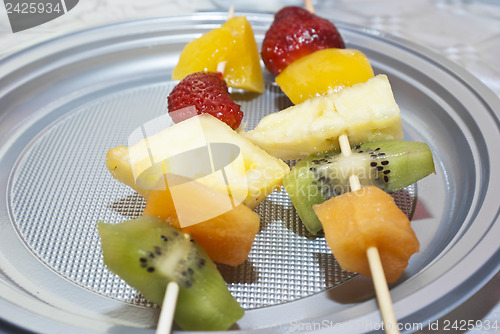 Image of fruit skewers