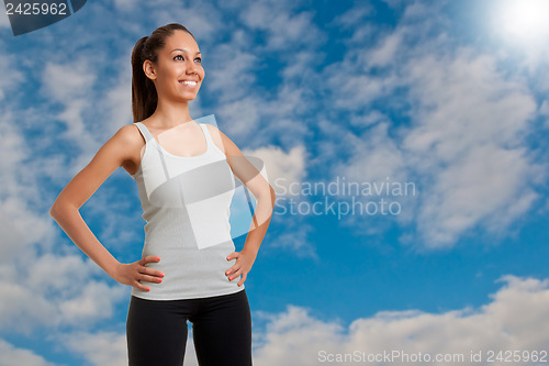 Image of Sporty Woman Standing