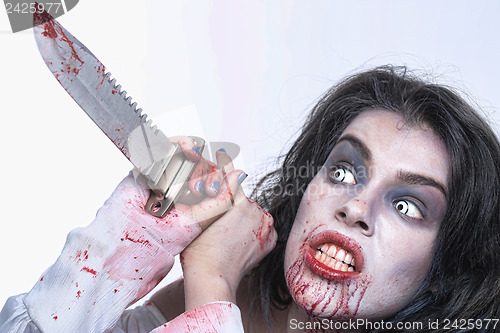 Image of Image of a Bleeding Psychotic Woman