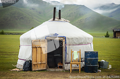 Image of Typical Yurt in Mongolia