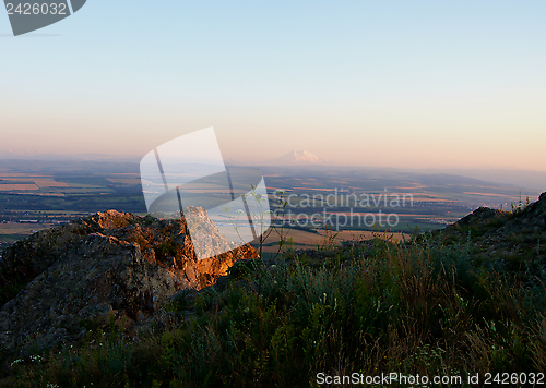 Image of Elbrus in Distance