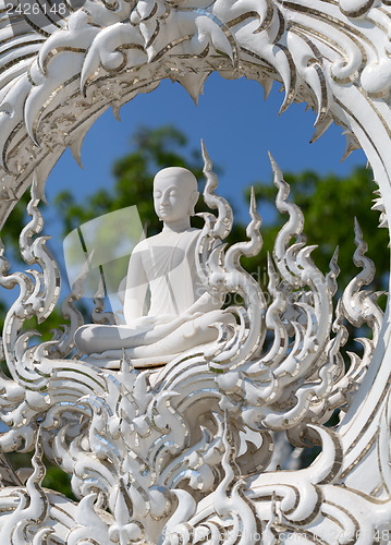 Image of Close up detail of the White Temple.