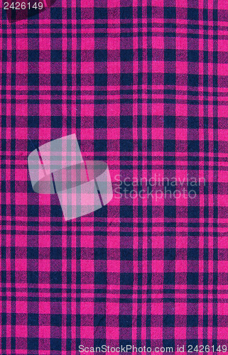 Image of Violet blue plaid fabric