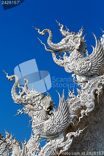 Image of Close up detail of the White Temple Chiang Rai