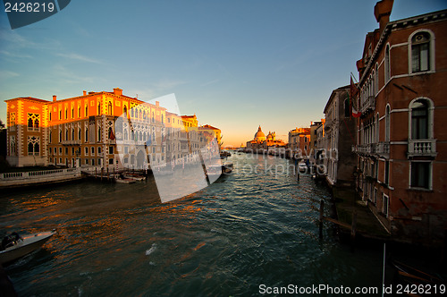 Image of Venice Italy grand canal view