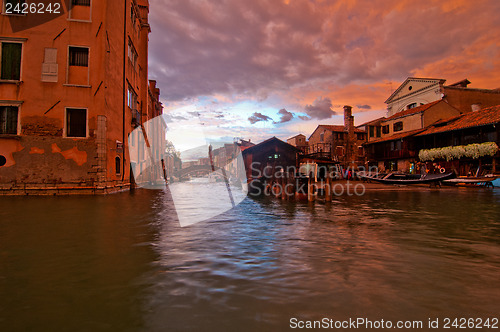 Image of Venice Italy San Trovaso squero view