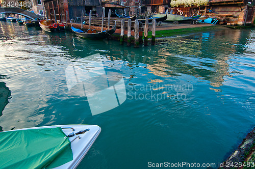 Image of Venice Italy San Trovaso squero view