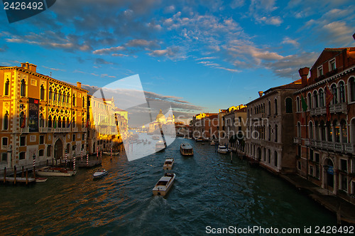 Image of Venice Italy grand canal view