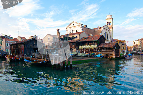 Image of Venice Italy San Trovaso squero view