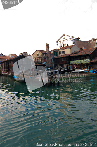 Image of Venice Italy San Trovaso squero view