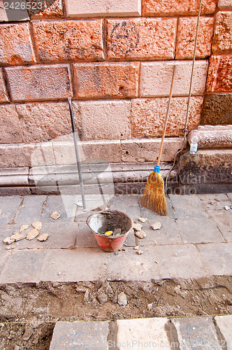Image of Venice Italy road work in progress