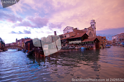 Image of Venice Italy San Trovaso squero view