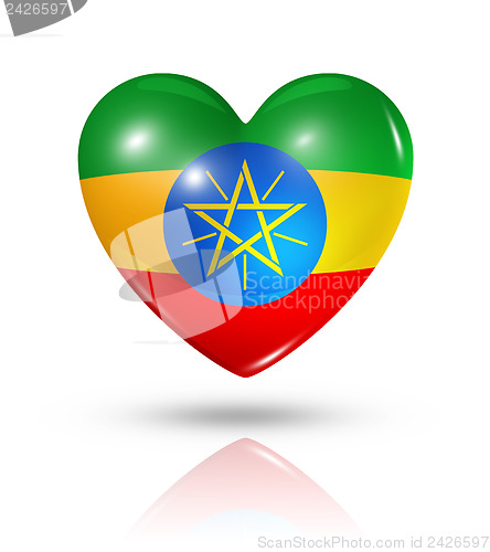 Image of Love Ethiopia, heart flag icon